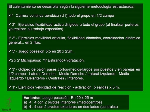 Ca025- Prepartido estructurado.