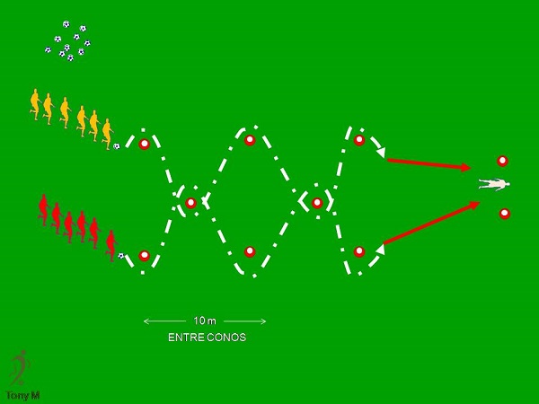 Ca058-Conduc. diblando conos y tiro.
