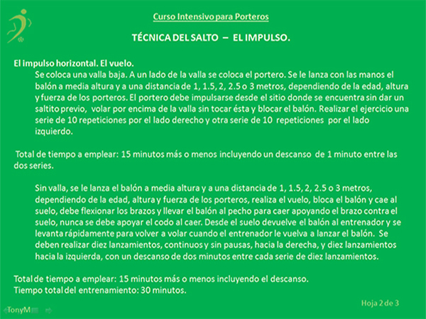 Po015-La técnica del salto. Lección 2 de 3.