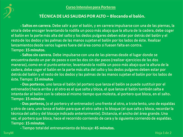 Po018-Salidas por alto. LecciÃ³n 1 de 2.