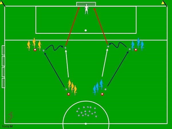 Ti098-Tiro a puerta de volea.
