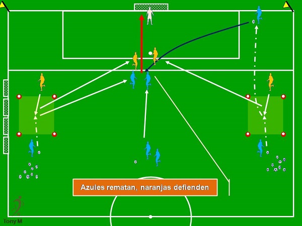 Ti115-322-1x1 en banda, centro, def. y tiro.